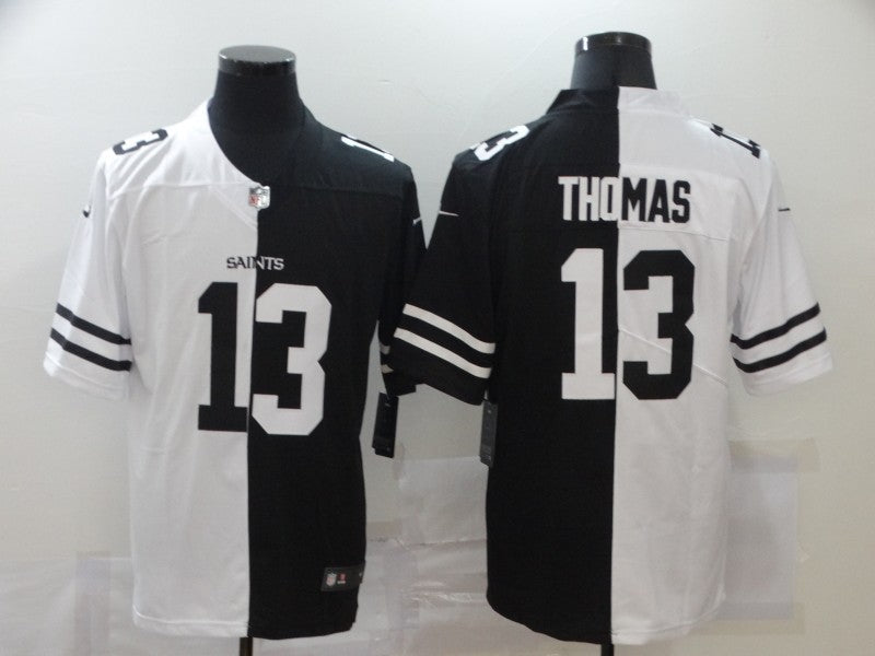 Men's New Orleans Saints Michael Thomas #13 Black/White Game Jersey1