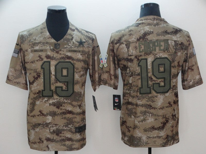 Men's Dallas Cowboys Amari Cooper #19 Camouflage Game Jersey1