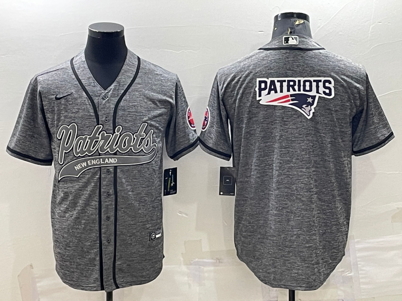 Men's New England Patriots Gray Game Jersey1