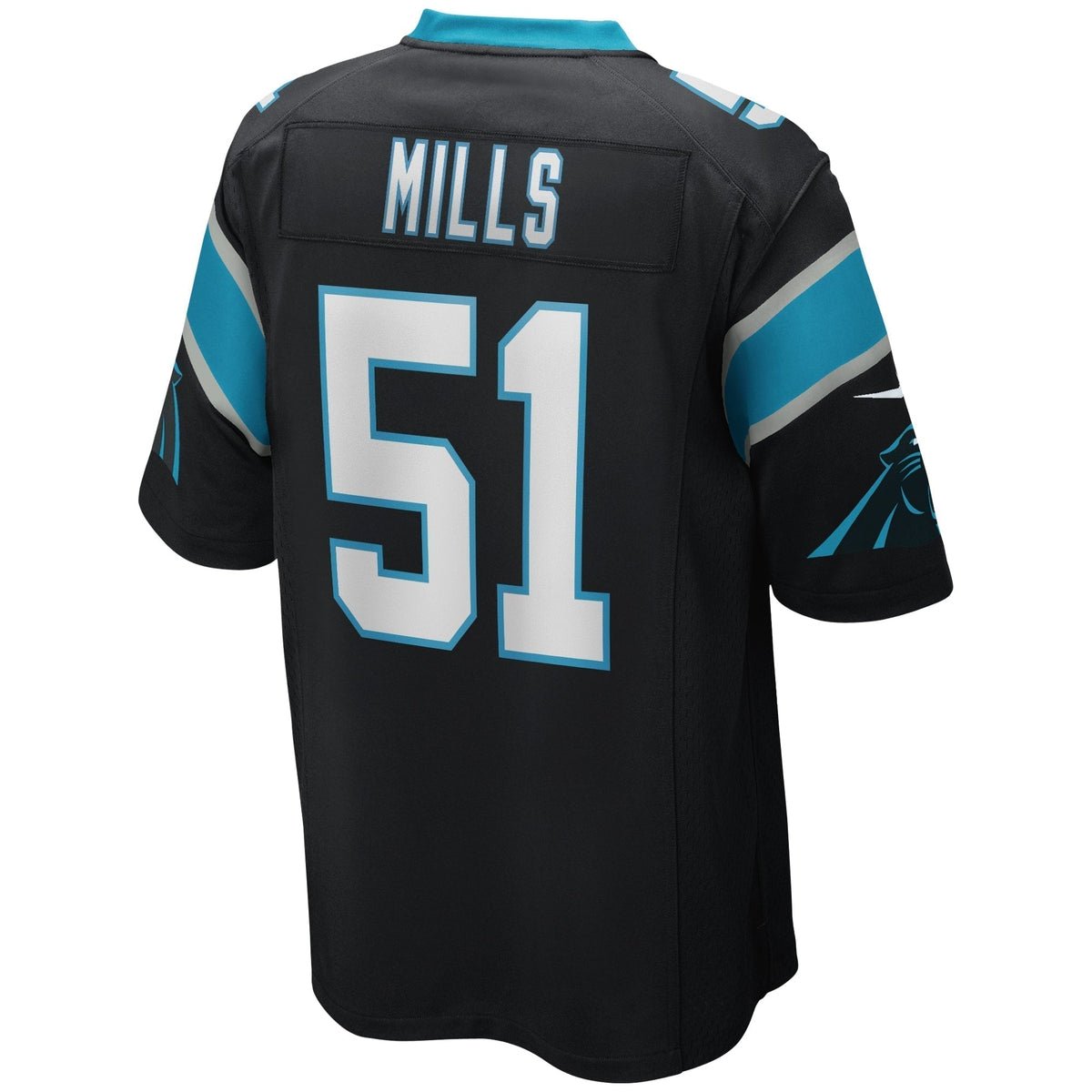 Sam Mills Carolina Panthers Nike Game Retired   Jersey - Black