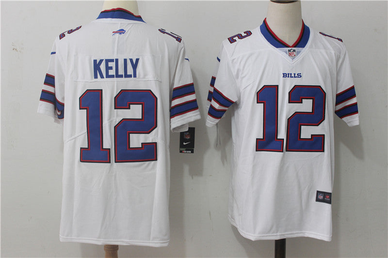 Men's Buffalo Bills Jim Kelly #12 White Game Jersey1