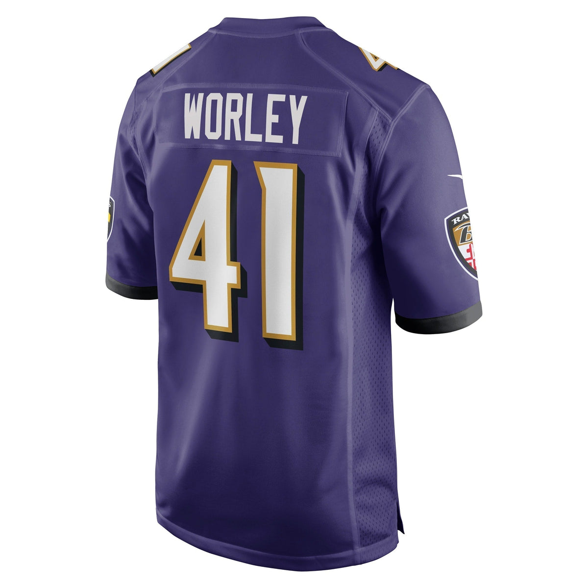 Daryl Worley Baltimore Ravens Nike Game   Jersey - Purple