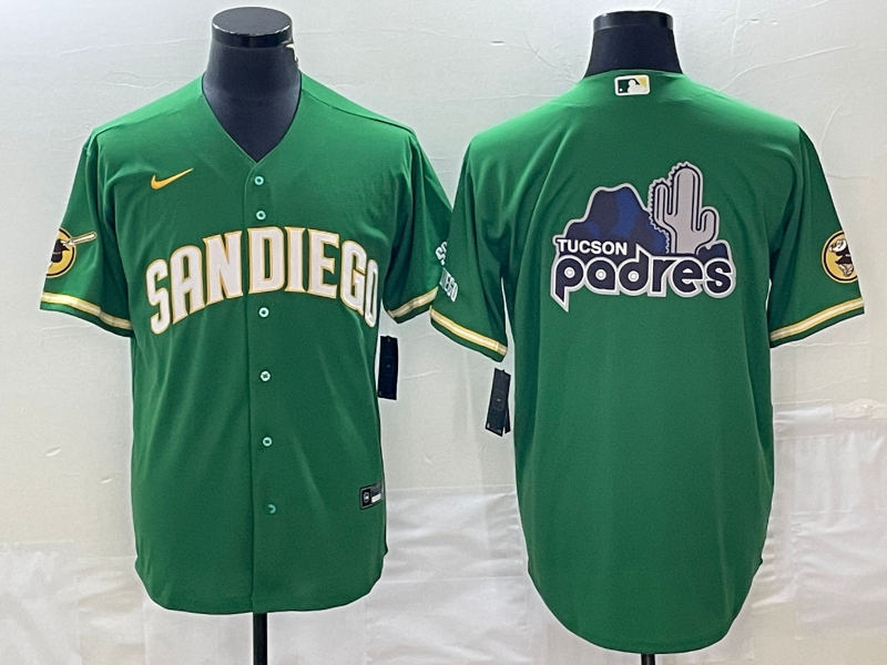 Men's San Diego Padres Green Replica Team Jersey1