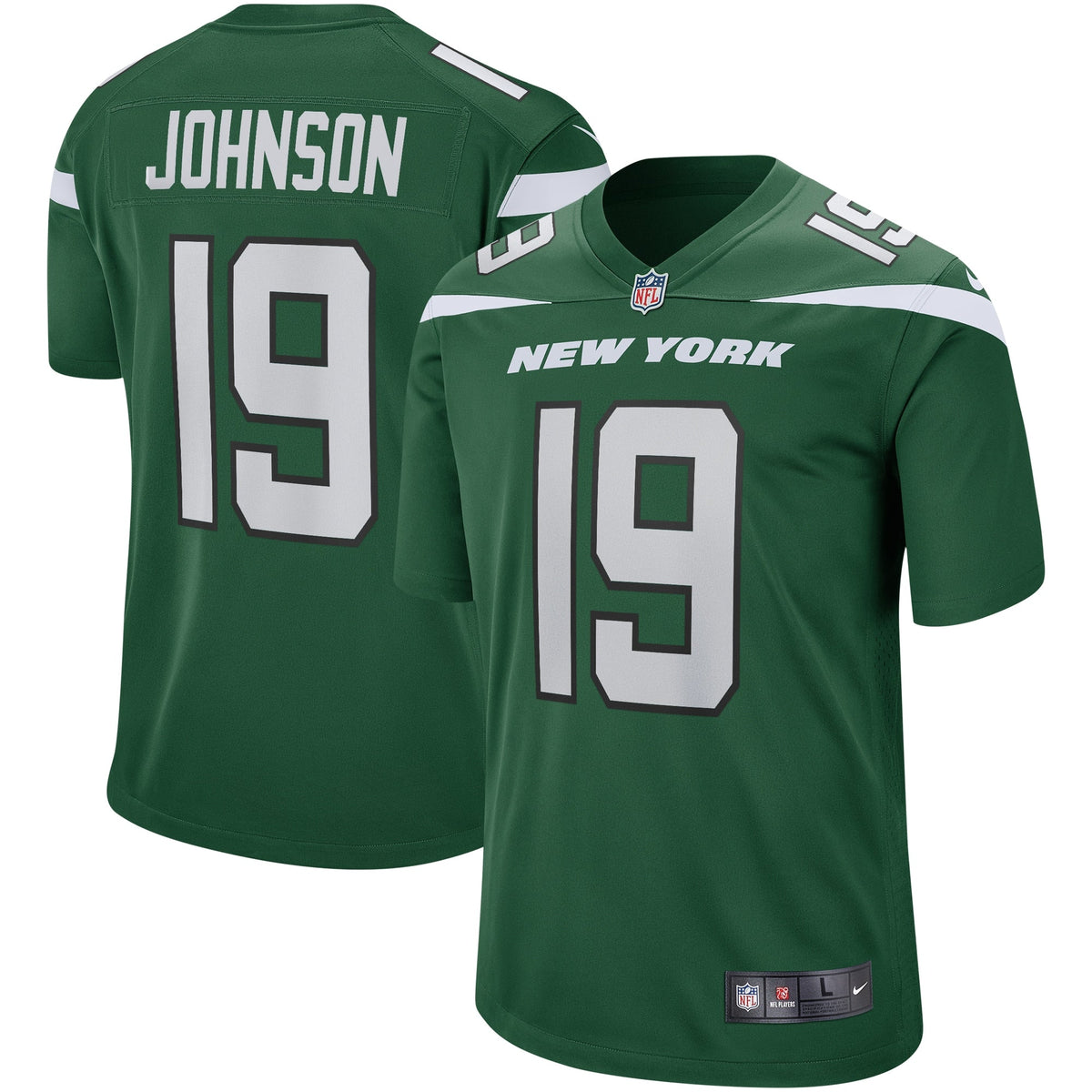 Keyshawn Johnson New York Jets Nike Game Retired   Jersey - Gotham Green