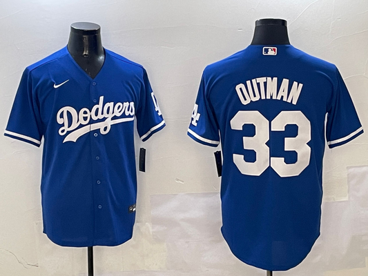 Men's Los Angeles Dodgers James Outman #33 Royal Limited Player Jersey1