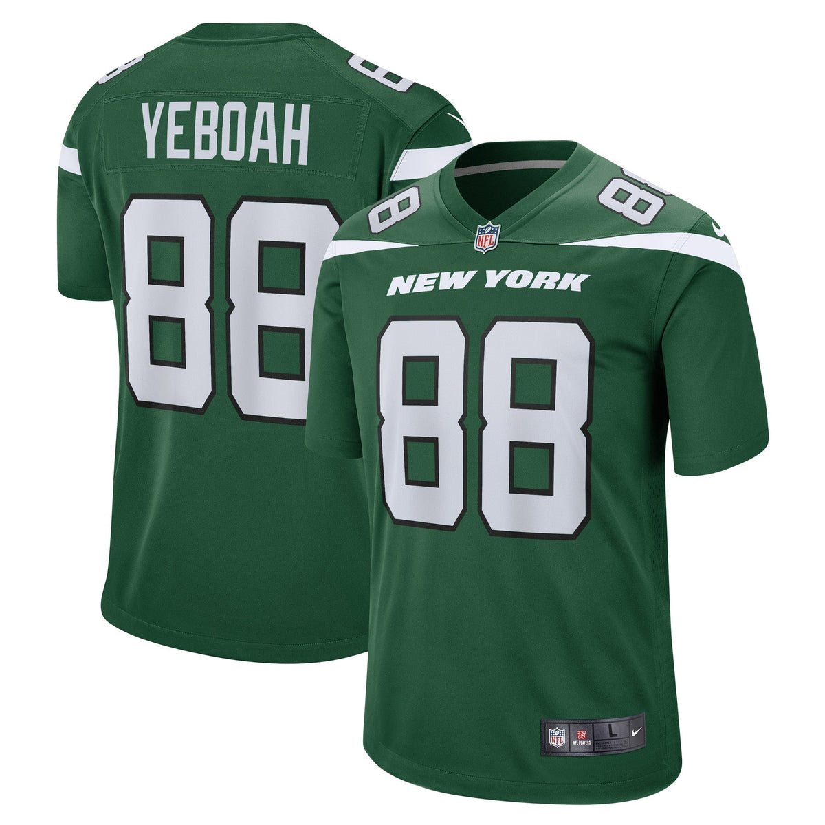 Kenny Yeboah New York Jets Nike Game   Jersey - Gotham Green