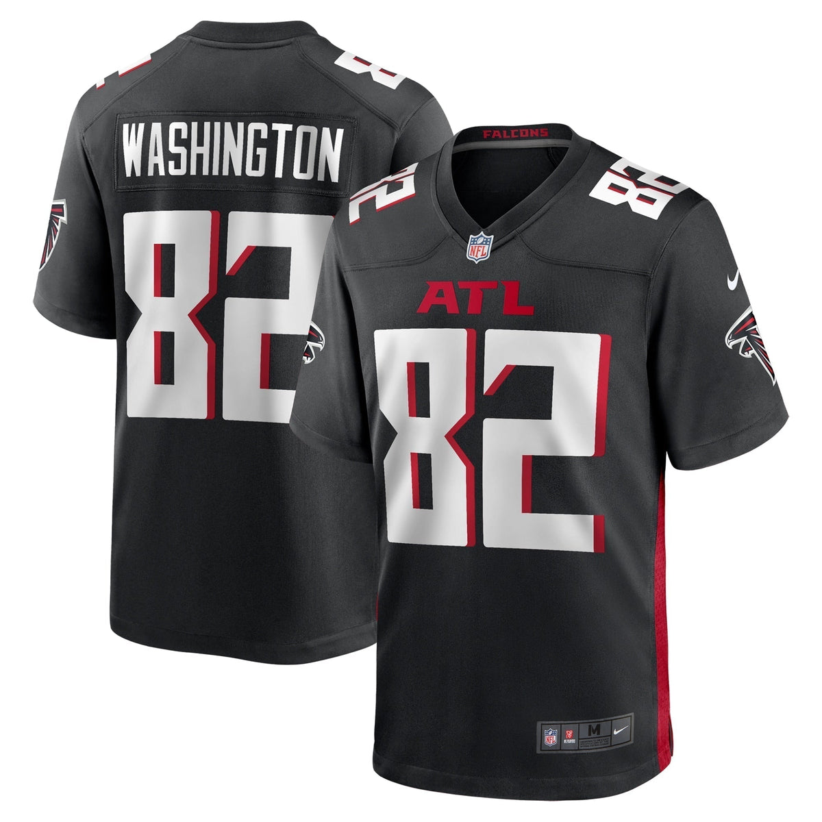 Casey Washington Atlanta Falcons Nike Team Game Jersey -  Black