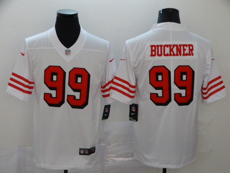Men's San Francisco 49ers DeForest Buckner #99 White Game Jersey1