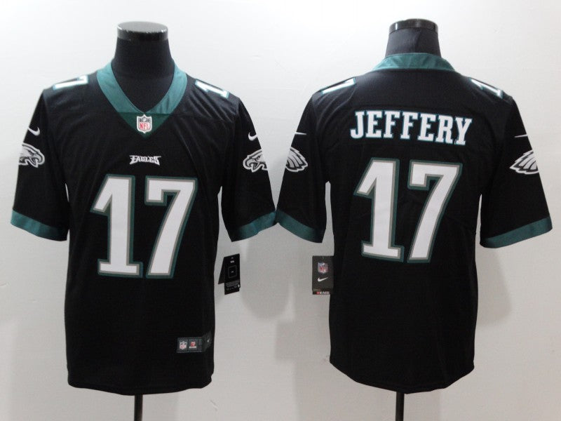 Men's Philadelphia Eagles Alshon Jeffery #17 Black Game Jersey1
