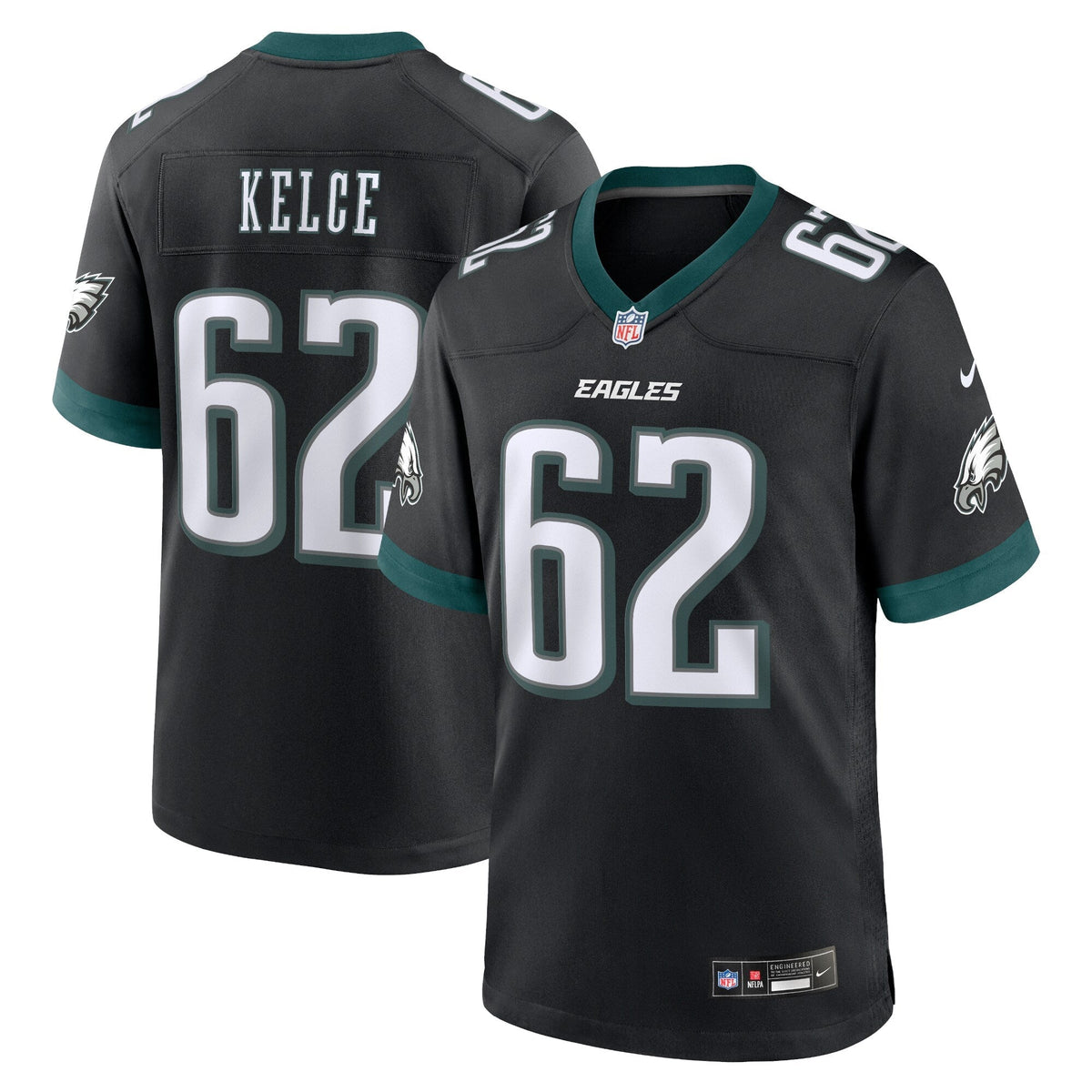 Jason Kelce Philadelphia Eagles Nike Alternate Game Jersey - Black