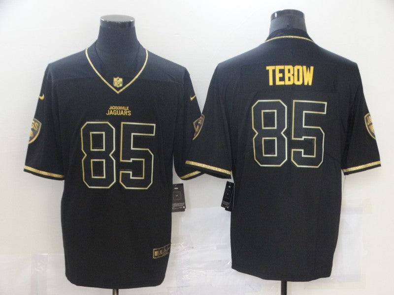 Men's Jacksonville Jaguars Tim Tebow #85 Black Game Player Jersey1