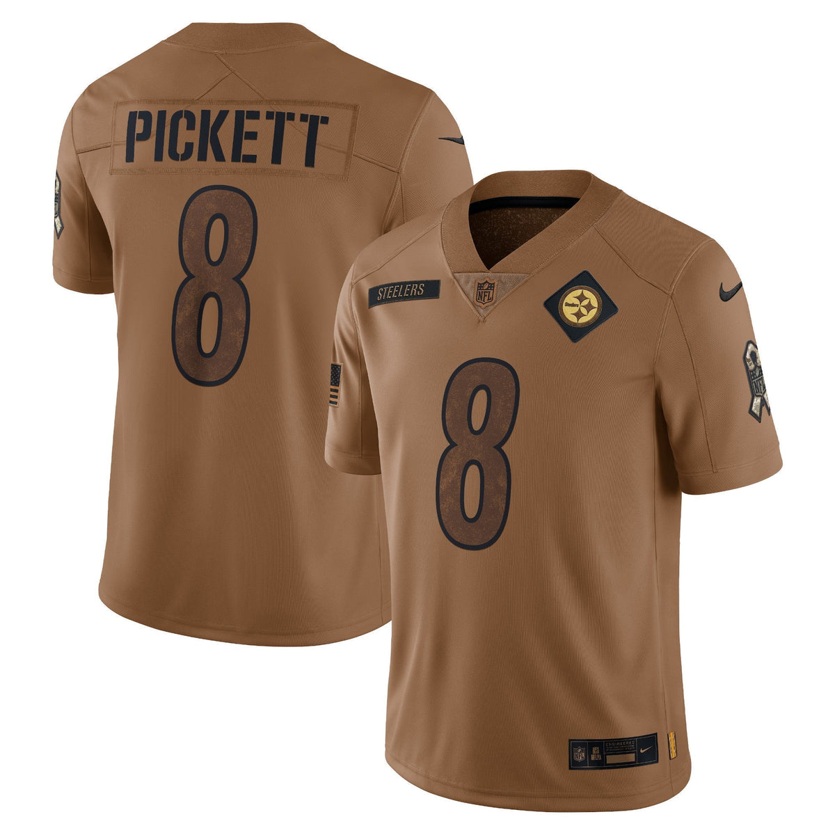 Kenny Pickett Pittsburgh Steelers Nike Salute To Service Limited Jersey - Brown