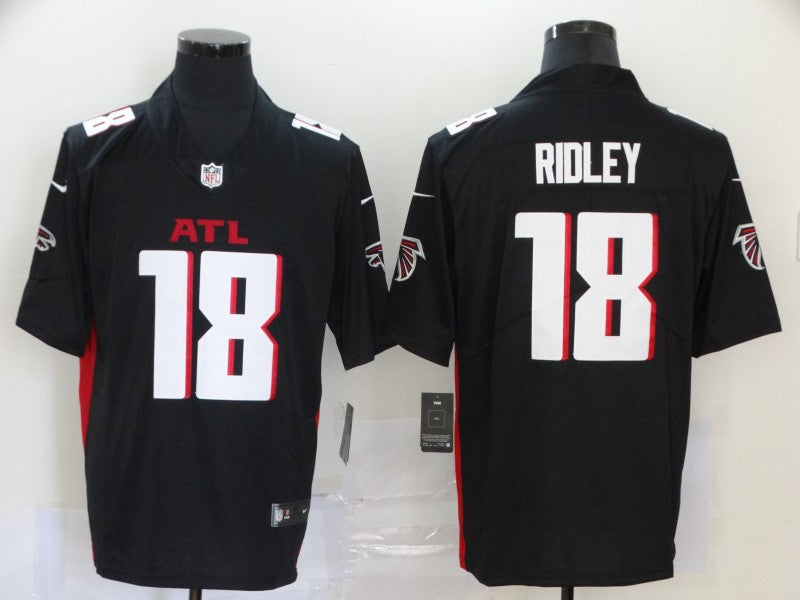 Men's Atlanta Falcons Calvin Ridley #18 Black Player Game Jersey1