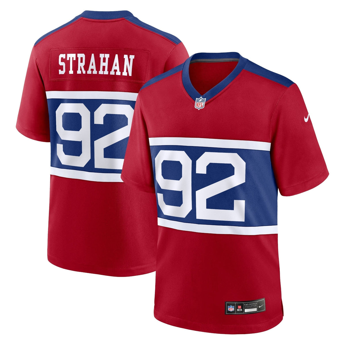 Michael Strahan New York Giants Nike Alternate Retired   Game Jersey - Century Red