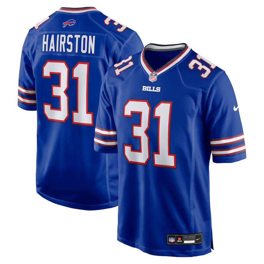 Men's Buffalo Bills Maxwell Hairston Nike Royal 2025 NFL Draft First Round Pick Game Jersey