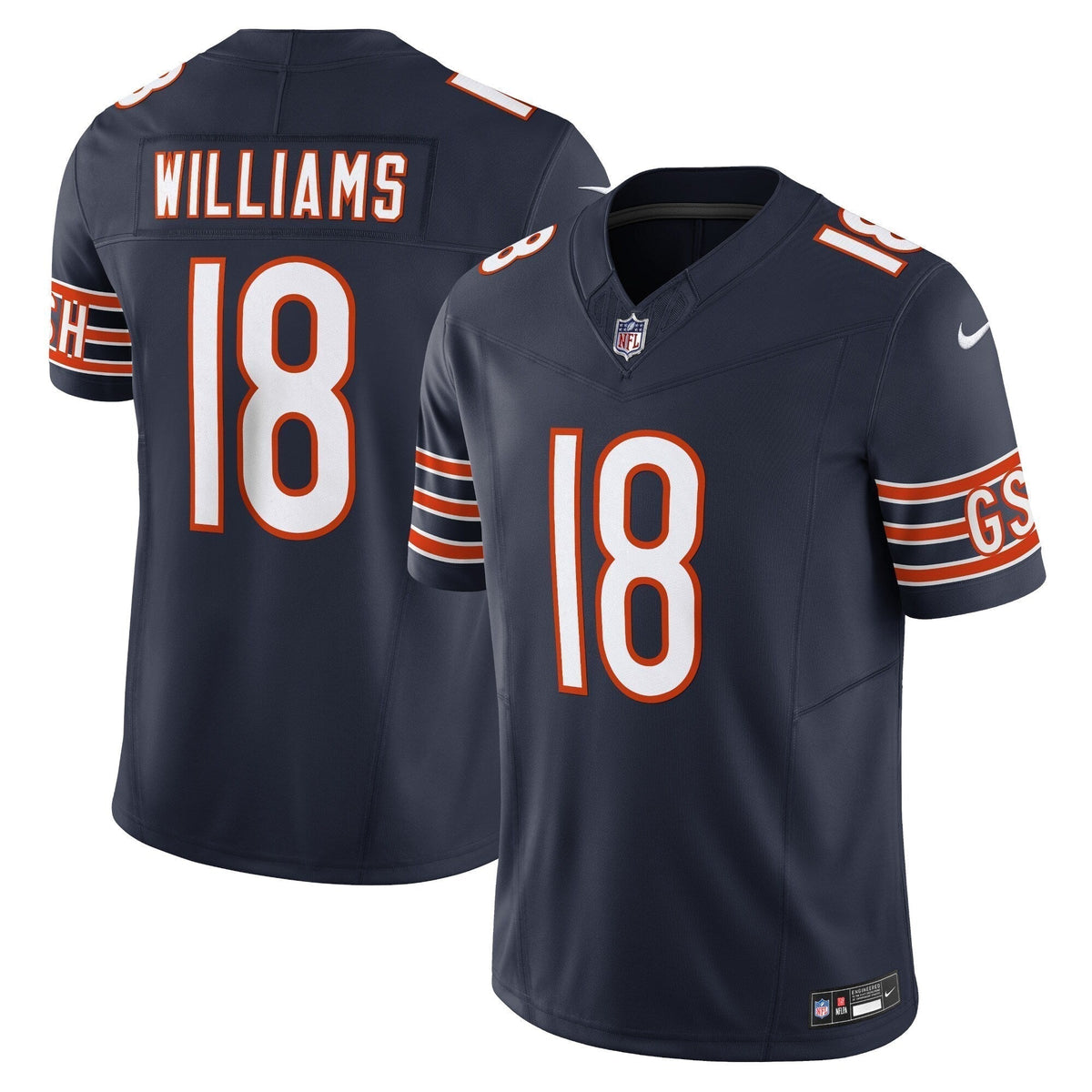 Caleb Williams Chicago Bears Nike Vapor F.U.S.E. Limited Jersey - Navy