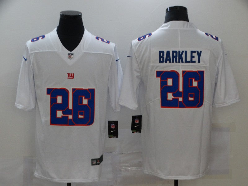 Men's New York Giants #26 Saquon Barkley White Player Game Jersey1