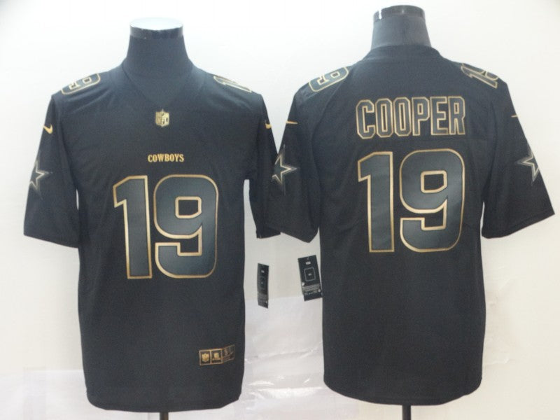 Men's Dallas Cowboys Amari Cooper #19 Black Player Game Jersey1