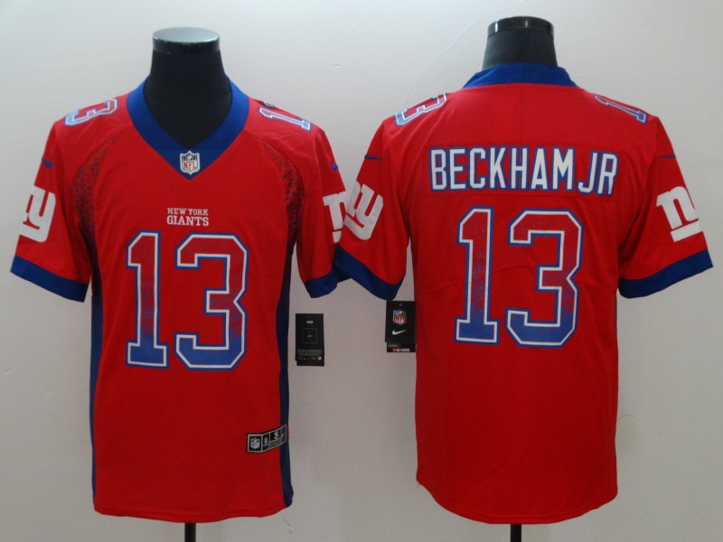 Men's New York Giants Odell Beckham Jr. #13 Red Game Player Jersey1