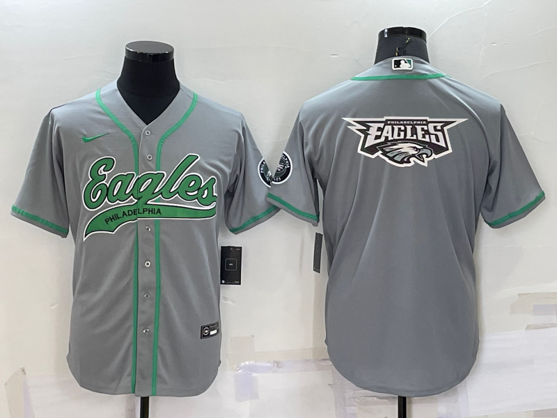 Men's Philadelphia Eagles Gray Game Jersey1