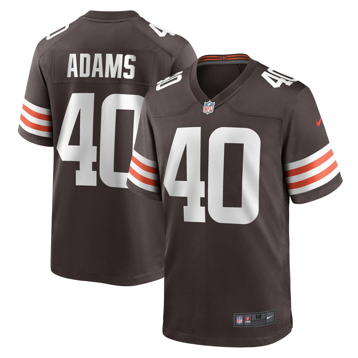 Matthew Adams Cleveland Browns Nike Game   Jersey - Brown