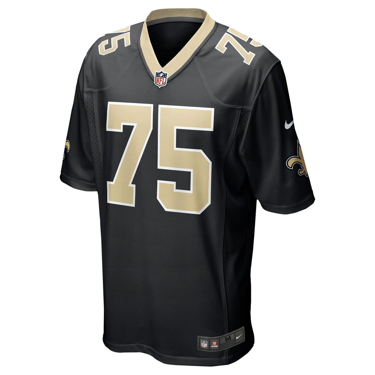 Taliese Fuaga New Orleans Saints Nike 2024 NFL Draft First Round Pick   Game Jersey - Black