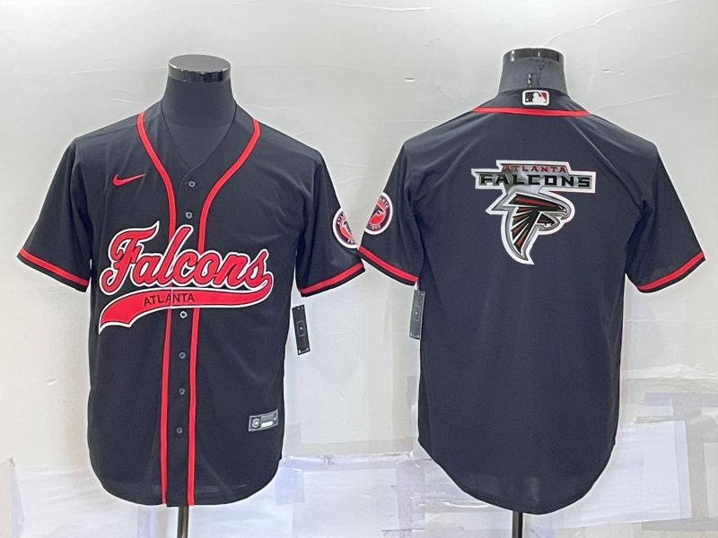 Men's Atlanta Falcons Black Game Jersey1