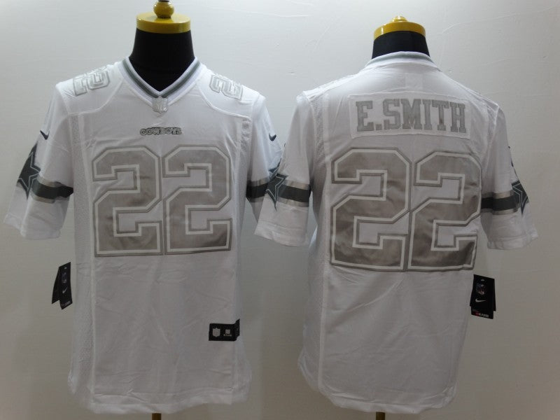 Men's Dallas Cowboys Emmitt Smith #22 White Game Jersey1