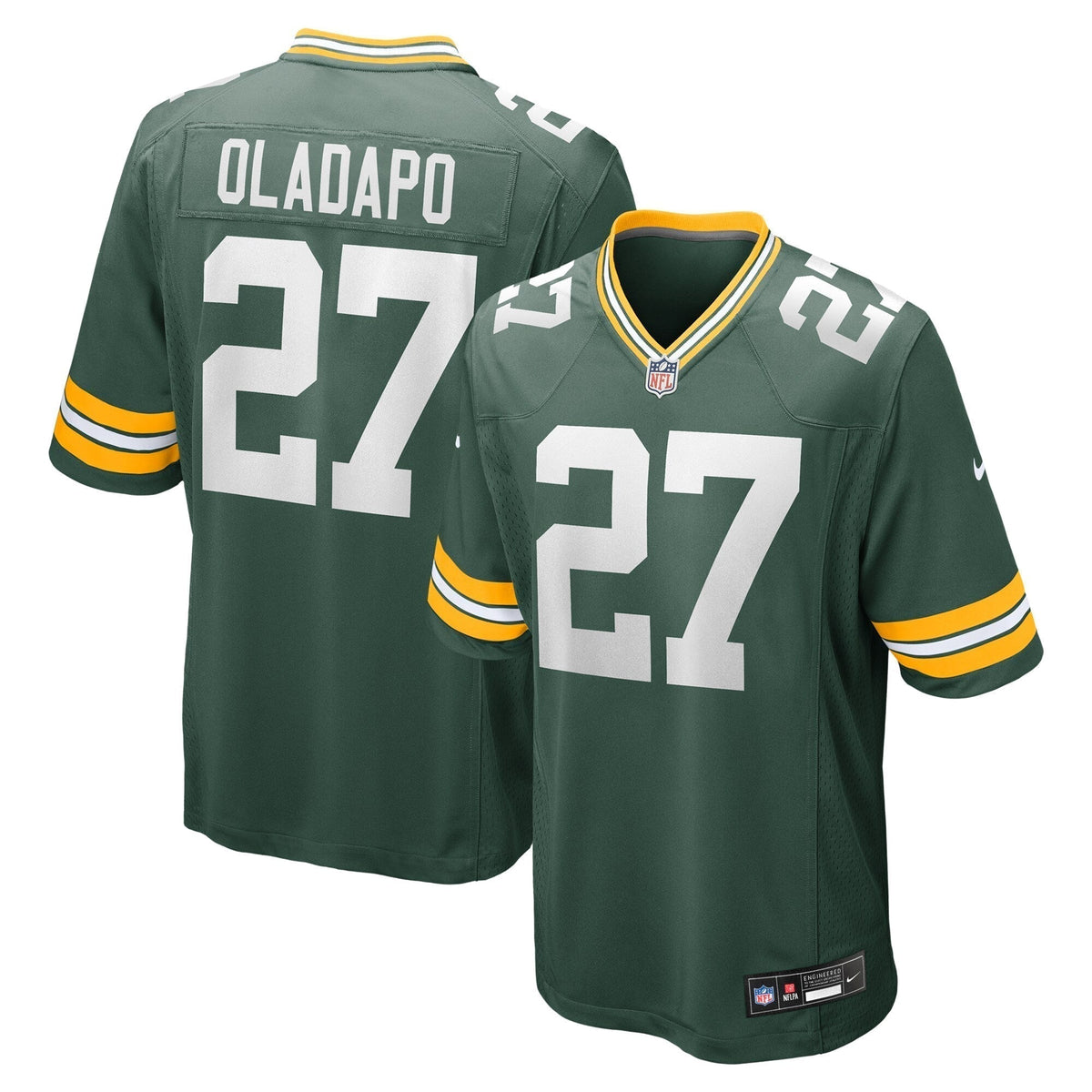 Kitan Oladapo Green Bay Packers Nike  Game Jersey -  Green
