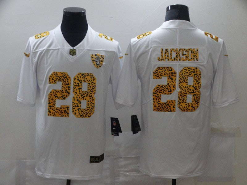 Men's Las Vegas Raiders Josh Jacobs #28 White Team Game Jersey1