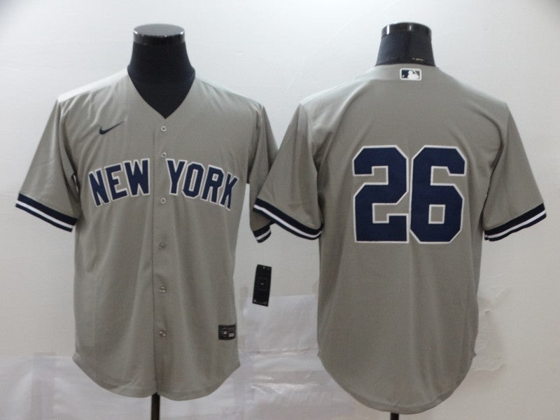 Men's New York Yankees DJ LeMahieu #26 Gray Replica Player Name Jersey1