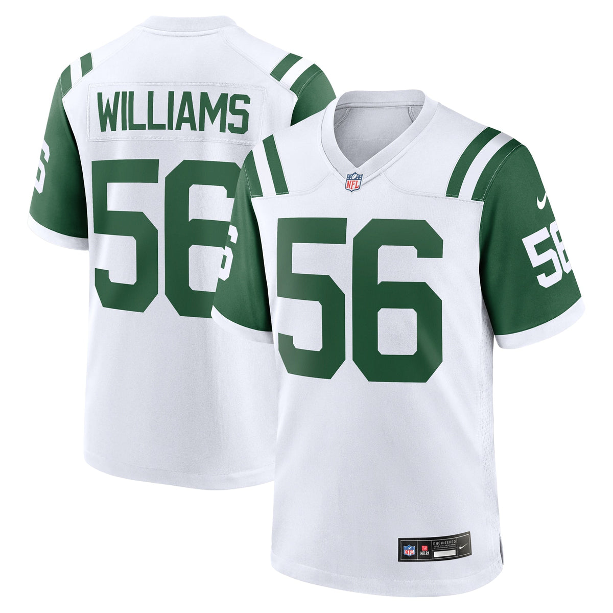 Quincy Williams New York Jets Nike Classic Alternate   Game Jersey - White