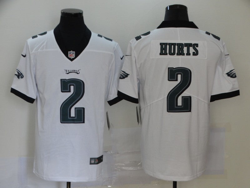 Men's Philadelphia Eagles Jalen Hurts #2 White Game Jersey1