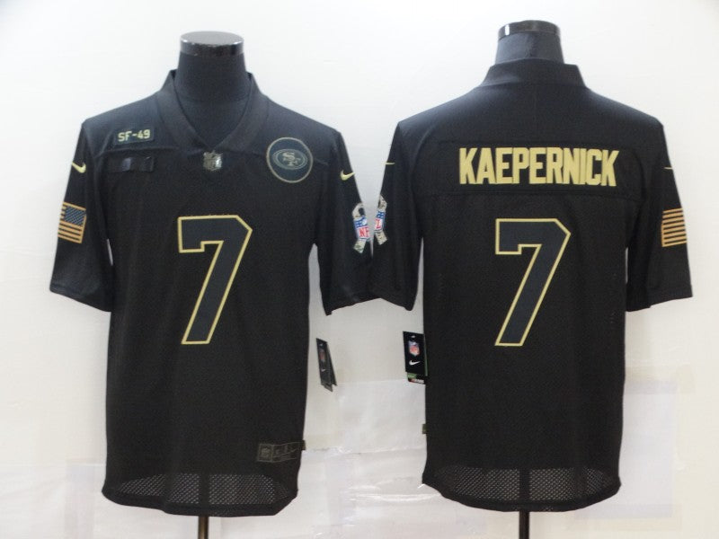 Men's San Francisco 49ers Colin Kaepernick #7 Black Game Jersey1