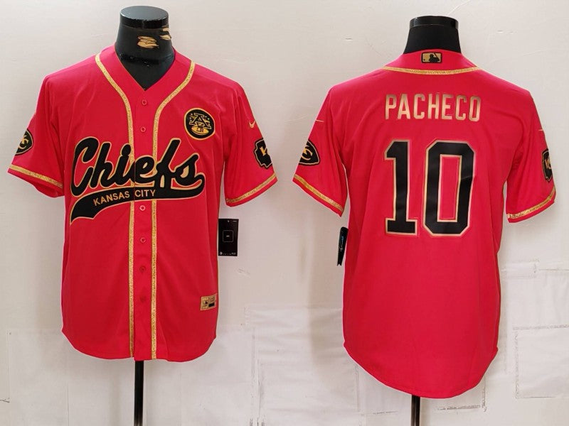Men's Kansas City Chiefs Isiah Pacheco #10 Red Player Game Jersey1