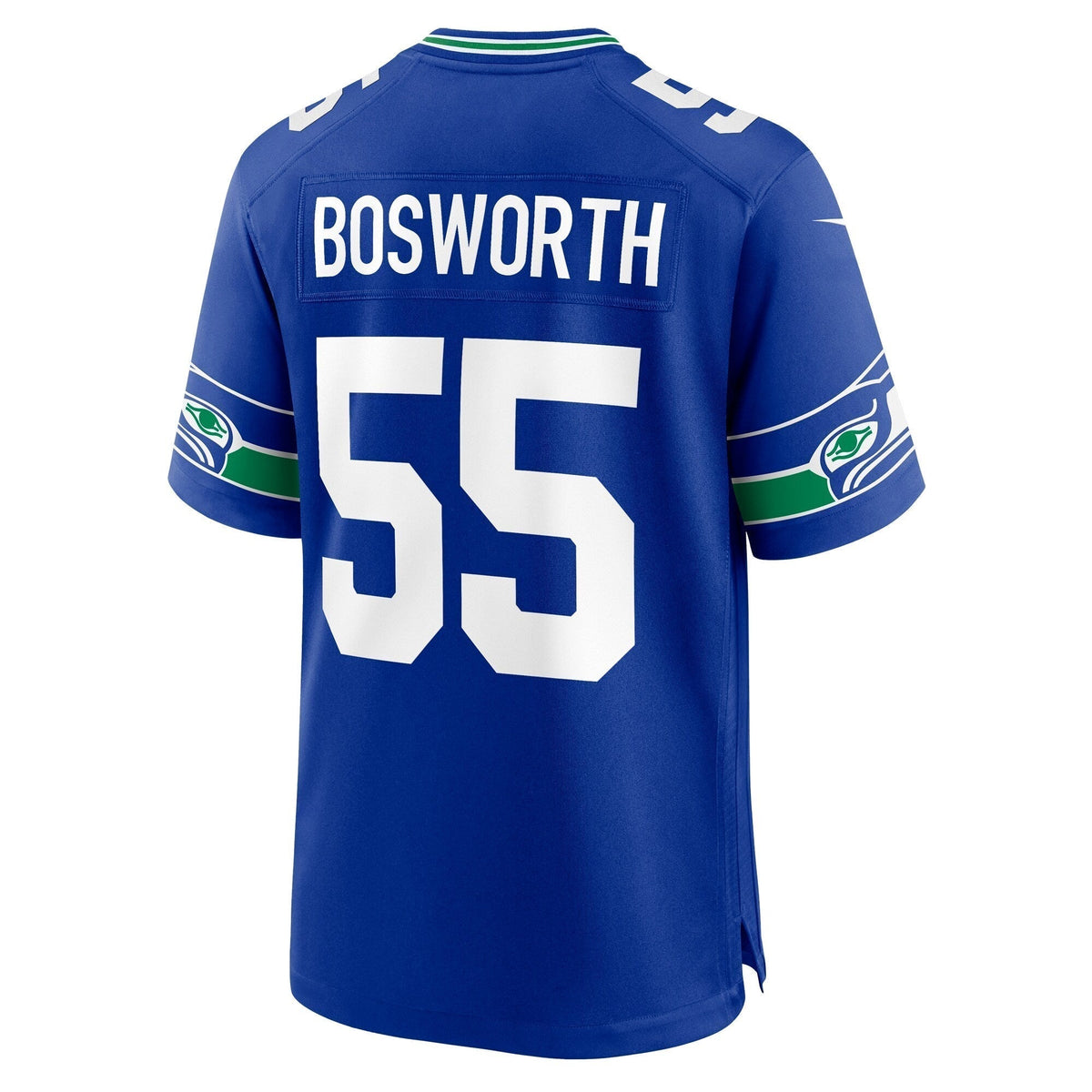 Brian Bosworth Seattle Seahawks Nike Throwback Retired   Game Jersey - Royal