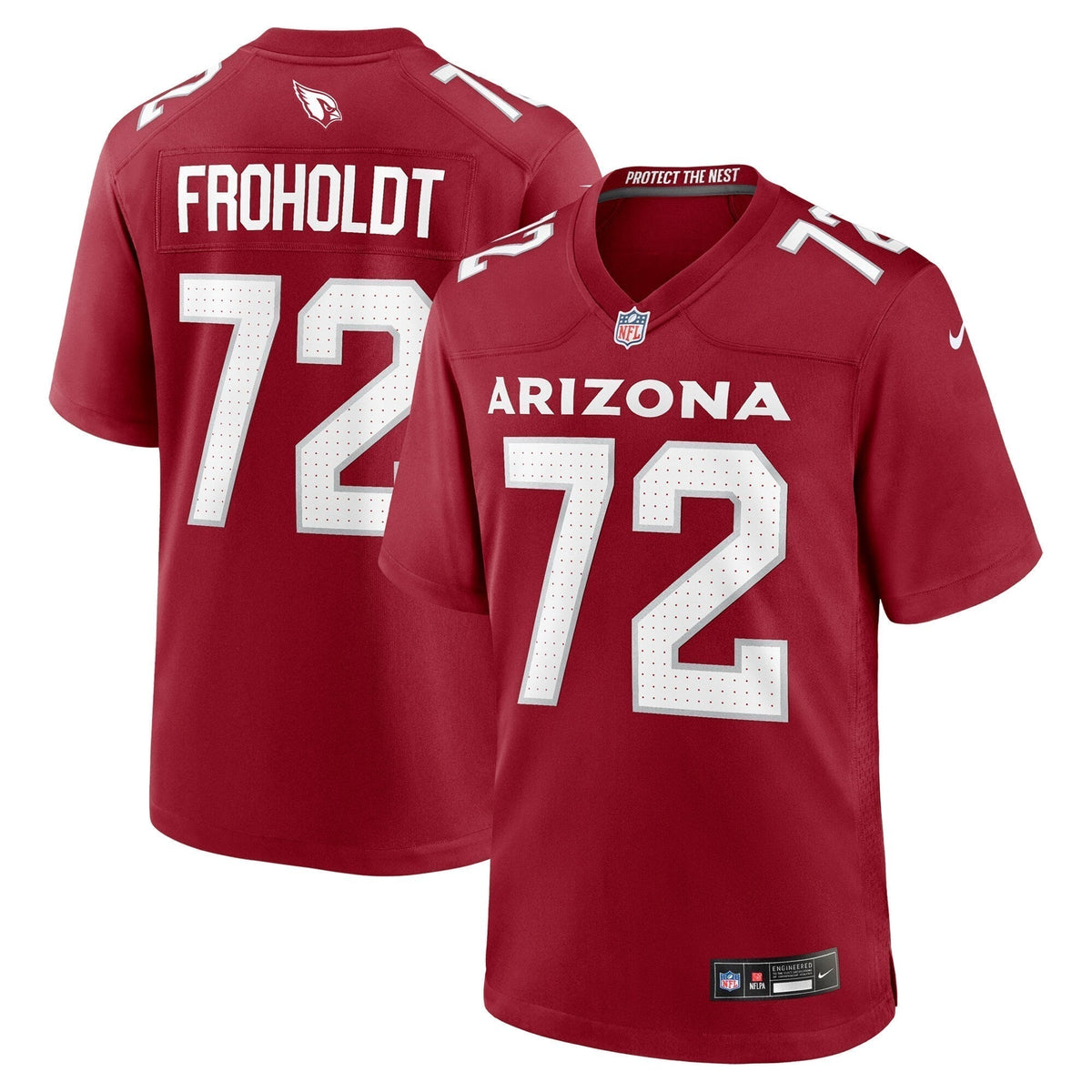 Hjalte Froholdt Arizona Cardinals Nike Team Game Jersey -  Cardinal