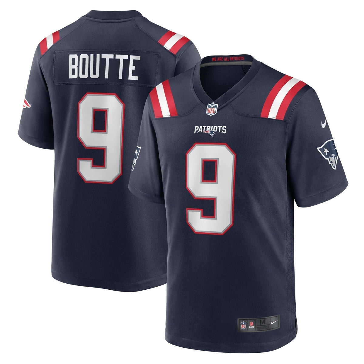 Kayshon Boutte New England Patriots Nike  Game Jersey -  Navy