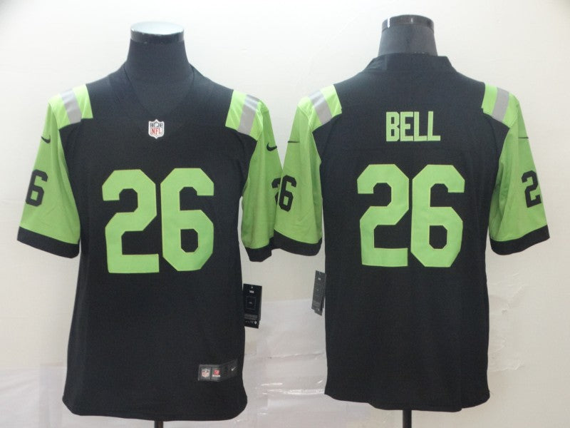 Men's New York Jets Le'Veon Bell #26 Black City Edition Game Jersey1