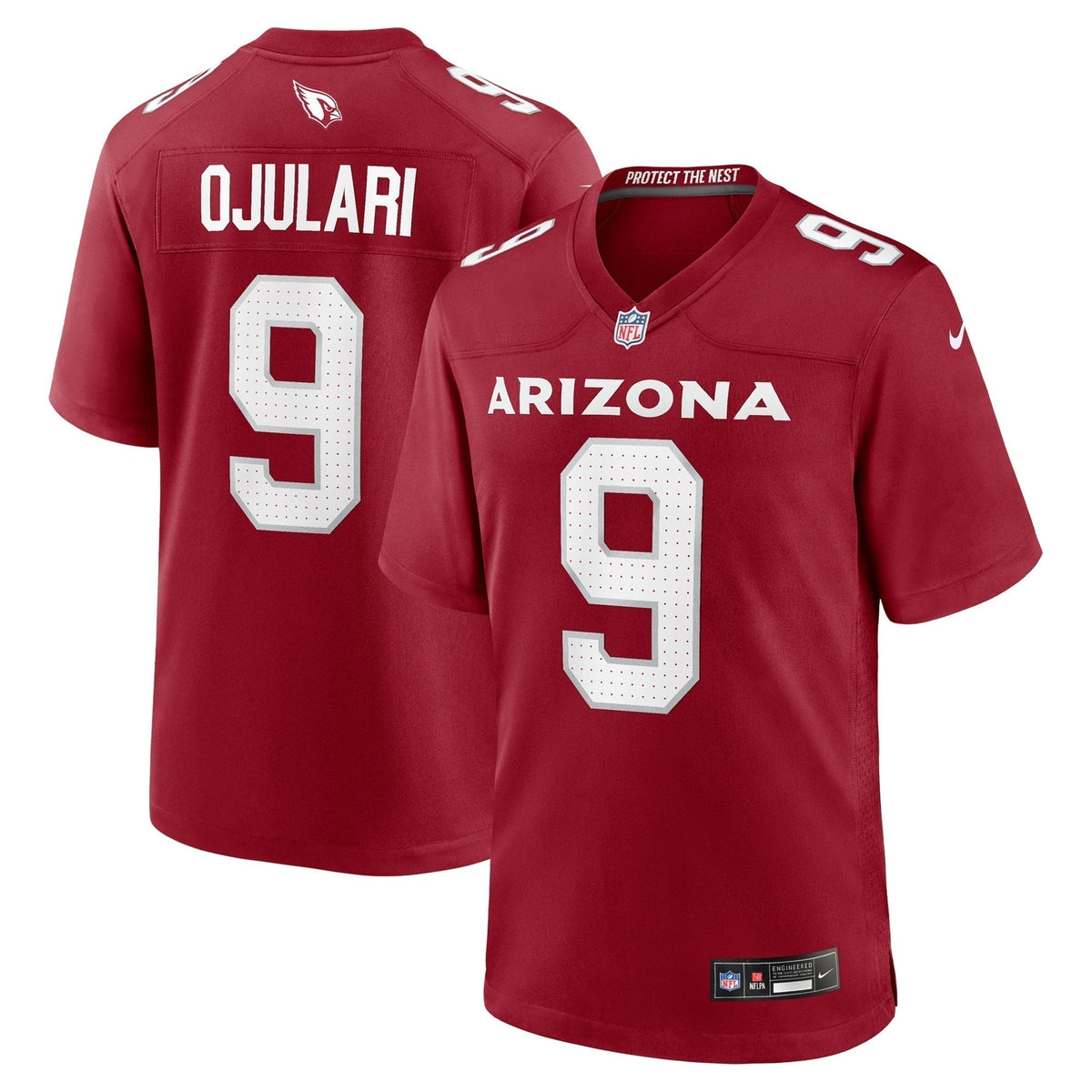 BJ Ojulari Arizona Cardinals Nike Team Game Jersey -  Cardinal