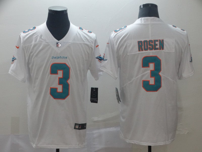 Men's Miami Dolphins Josh Rosen #3 White Game Jersey1