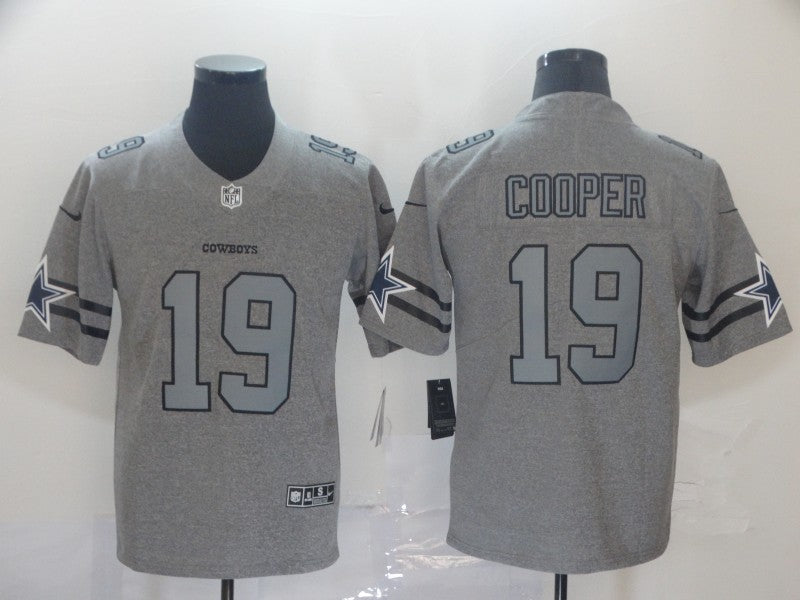 Men's Dallas Cowboys Amari Cooper #19 Gray Game Jersey1