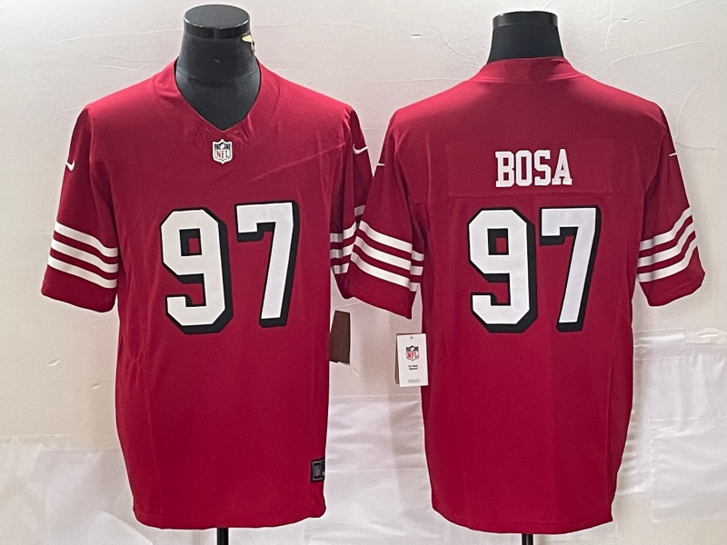 Men's San Francisco 49ers Nick Bosa #97 Red Vapor Elite Jersey2