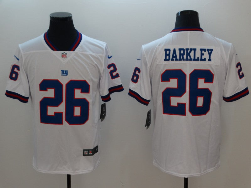 Men's New York Giants Saquon Barkley #26 White Game Jersey1