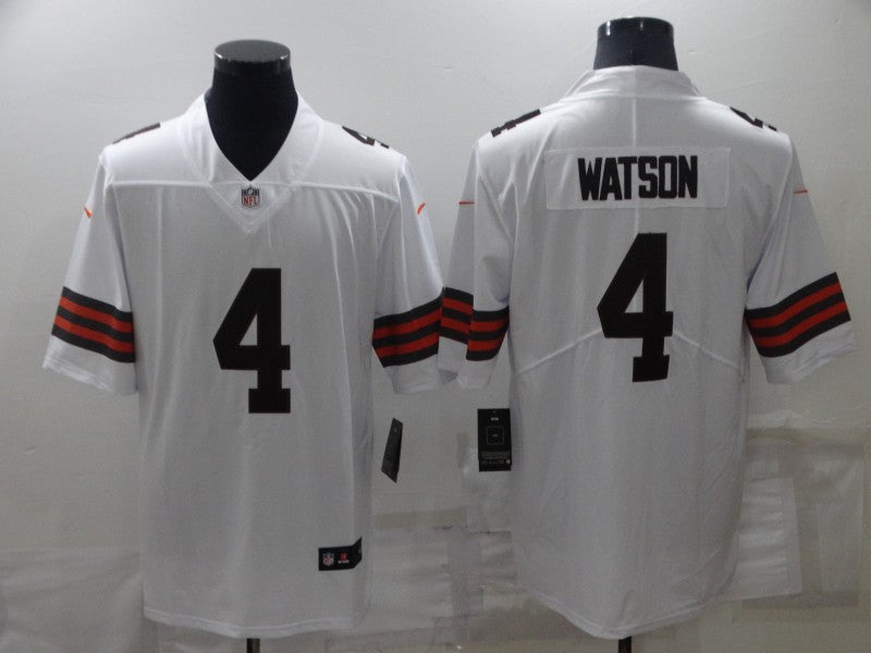 Men's Cleveland Browns Deshaun Watson #4 White Game Jersey1