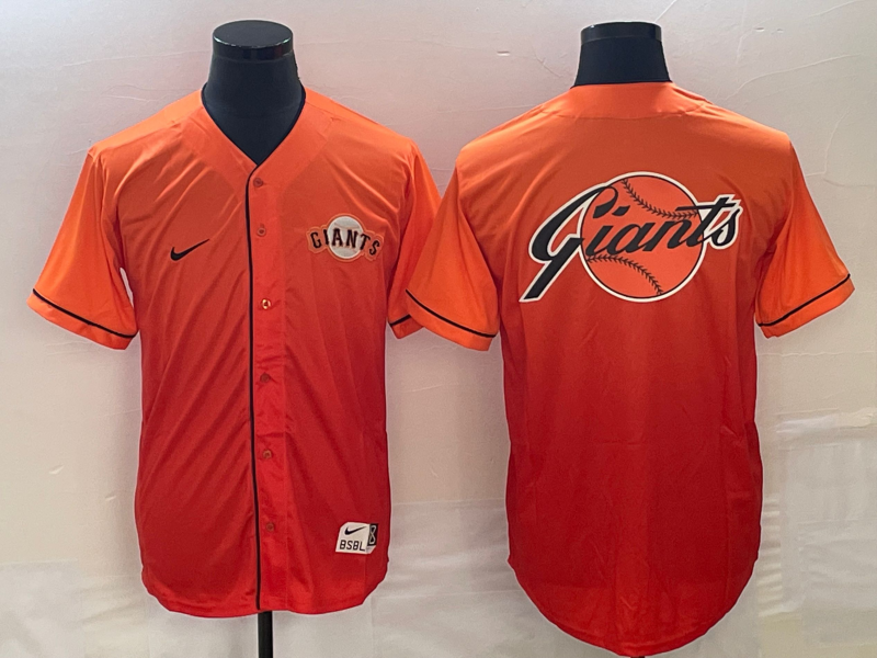 Men's San Francisco Giants Orange Alternate Replica Team Jersey1