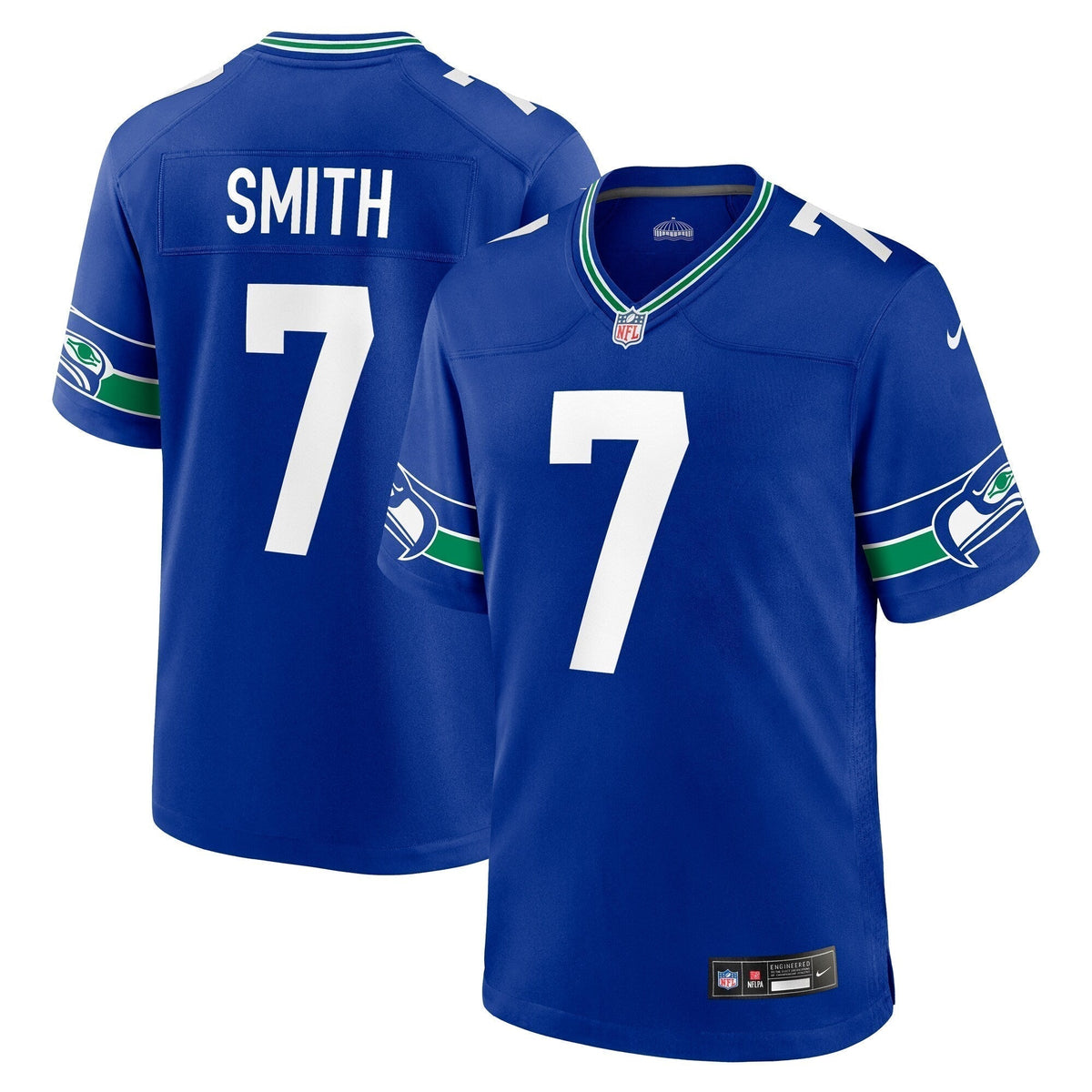 Geno Smith Seattle Seahawks Nike Throwback   Game Jersey - Royal