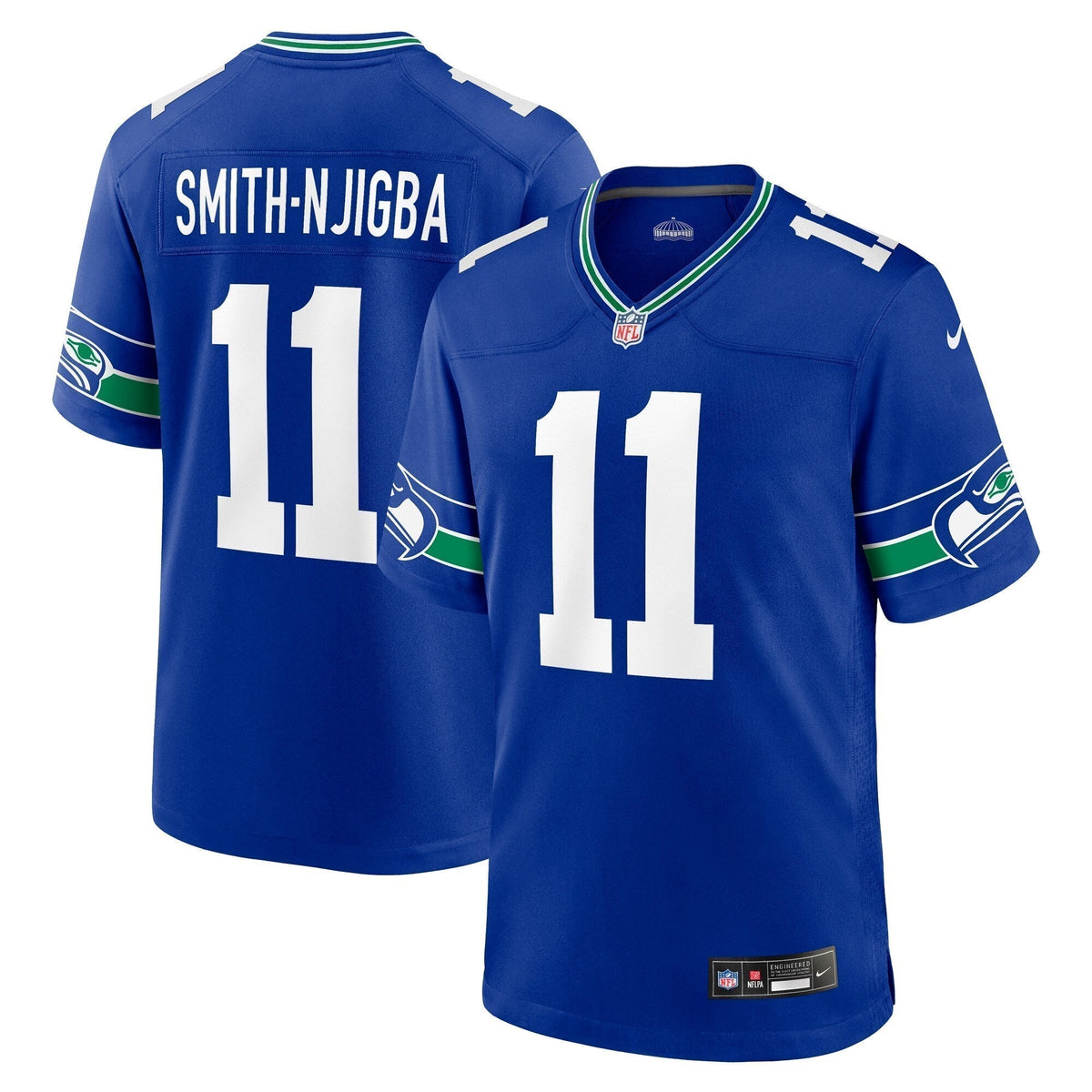 Jaxon Smith-Njigba Seattle Seahawks Nike Throwback   Game Jersey - Royal