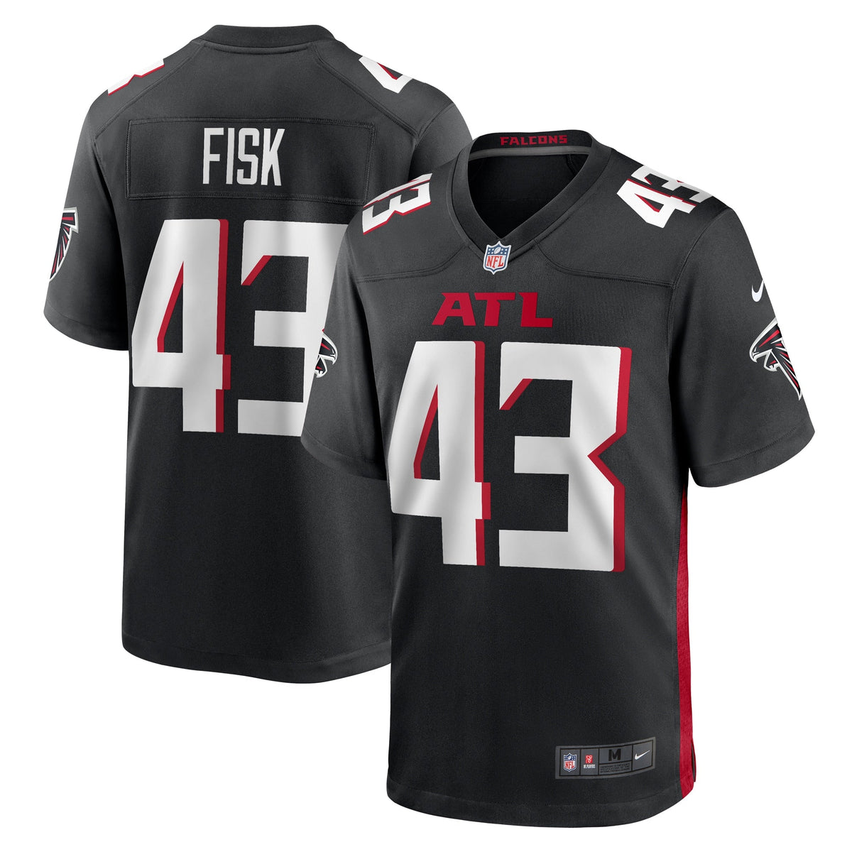 Tucker Fisk Atlanta Falcons Nike   Game Jersey - Black