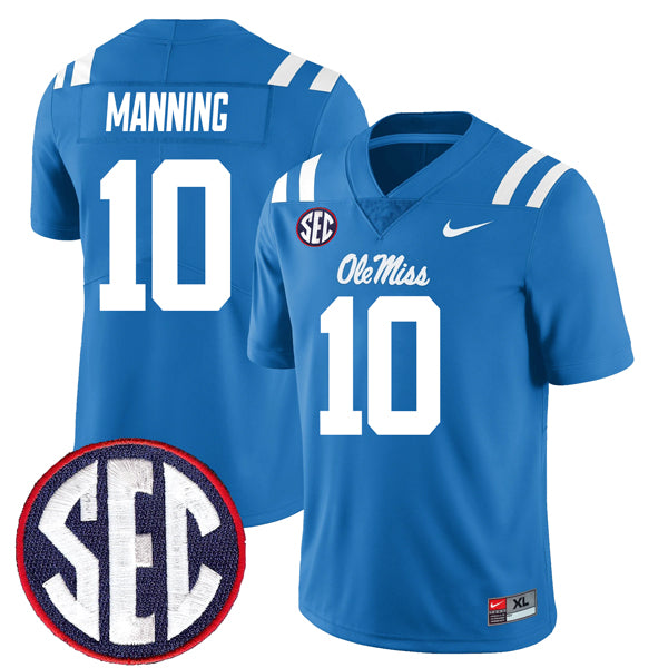 Eli Manning Ole Miss Rebels Jersey - Powder Blue